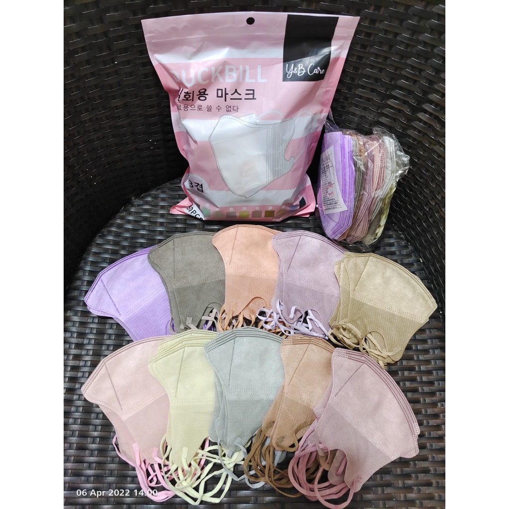 MASKER DUCKBILL MIX WARNA YNB CARE ISI 50 PCS