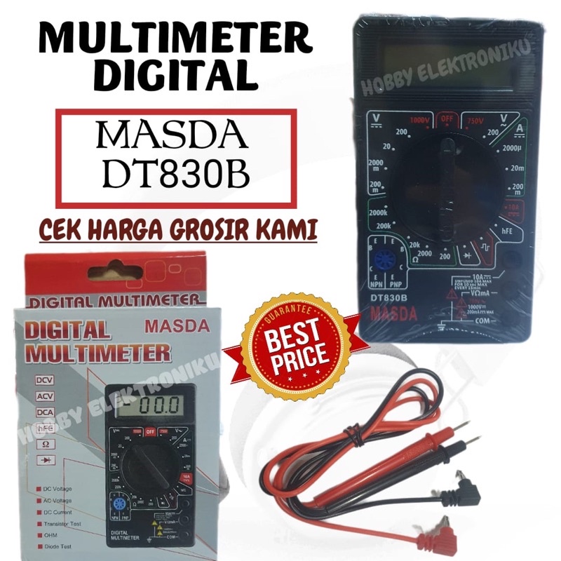 MULTIMETER DIGITAL DT830B MASDA