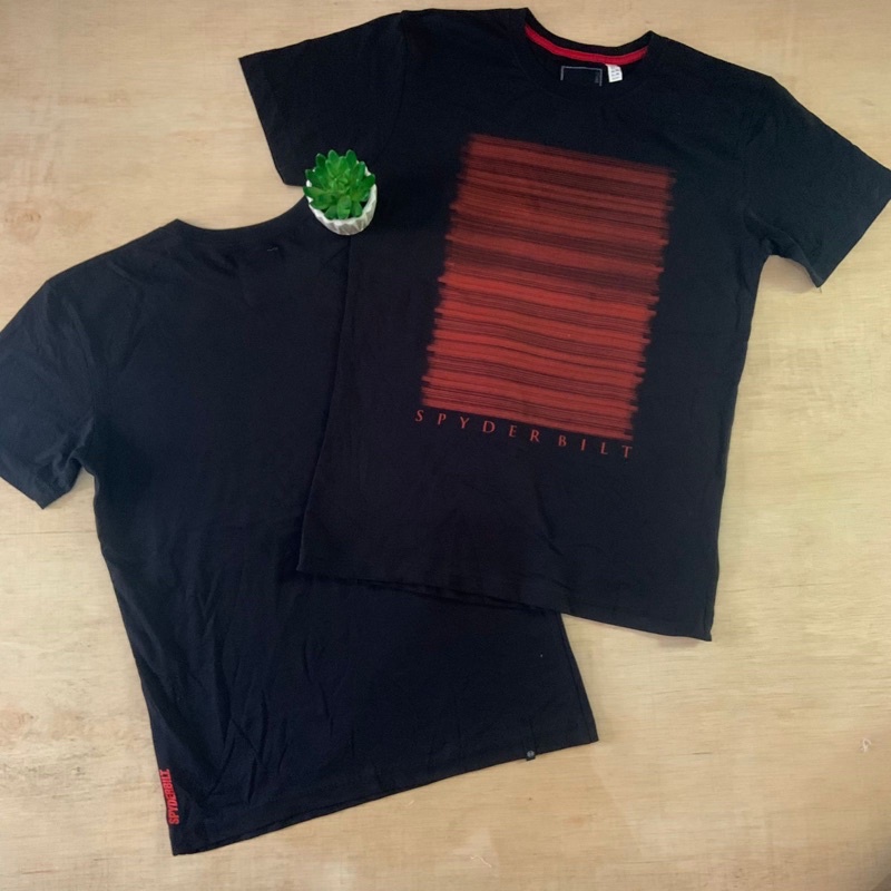 SPYDERBILT baju kaos hitam stripe ORIGINAL 100% sale