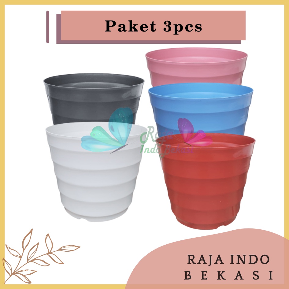 Paket 3pcs Pot King Mado 37 Putih Merah Bata Coklat Terakota Teracota Teraccota Diameter Atas 30 Cm Garden Of Love Pot Plastik Besar Jumbo 40 50 60 Cm Untuk Tanaman Murah Grosir