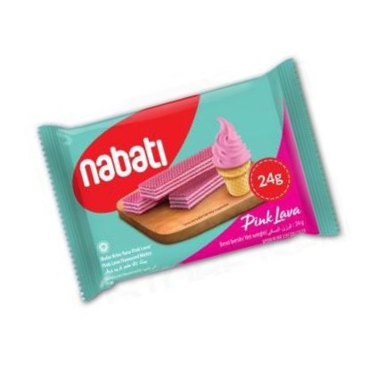 

Richeese Nabati Wafer Rasa Pink Lava Kemasan Ekonomis 15gr