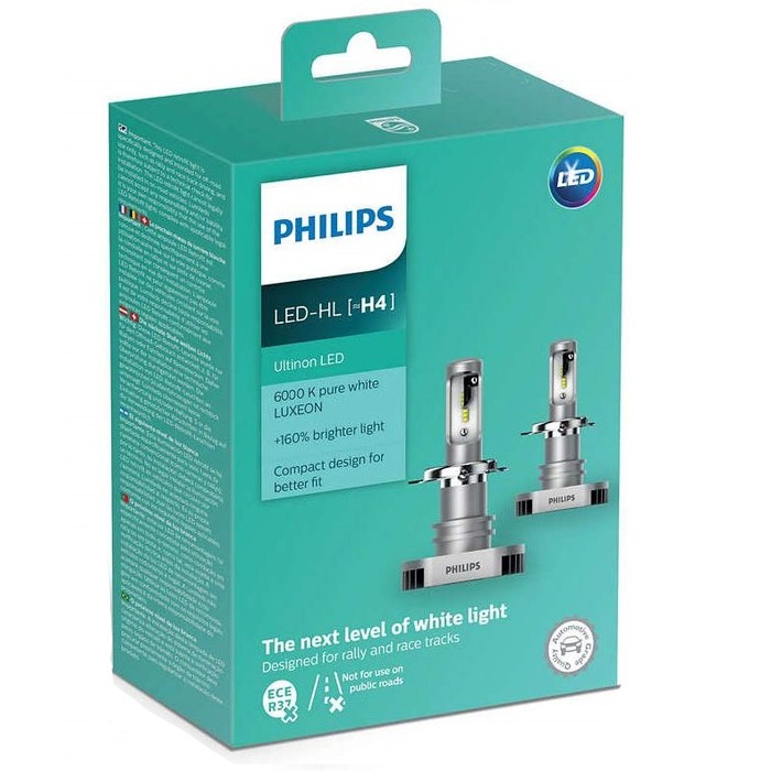 Philips Ultinon LED 6.000K H4 Bohlam Lampu Mobil Putih