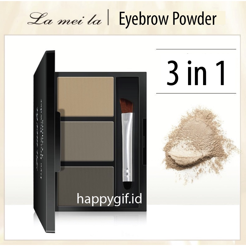 LAMEILA 3 Color Eyebrow Powder Bedak Alis LA146 3605