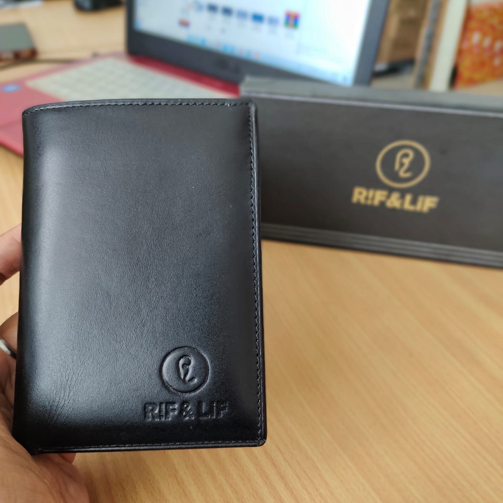 Dompet pria terbaru bahan kulit original asli kekinian 2021 distro / Dompet cowok laki-laki murah keren warna hitam elegan dan gaya