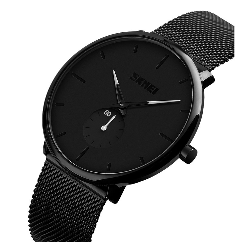 SKMEI 9185 Jam Tangan Pria Wanita Analog Tali Rantai Pasir Chronograph WATCHKITE WKOS