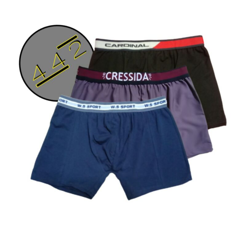 3Pcs Celana dalam Boxer pria