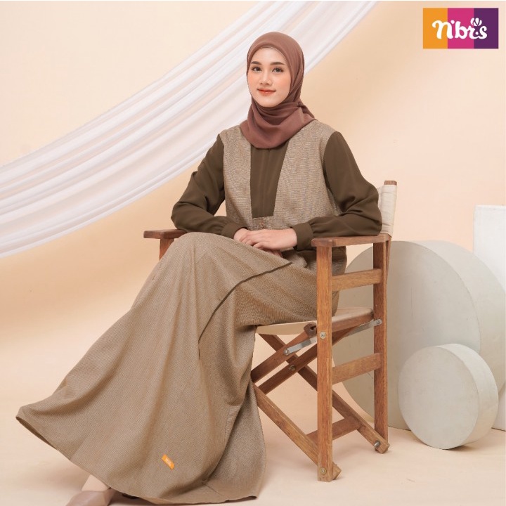 Gamis Muslim Terbaru NB B73 Gamis Nibras 2022