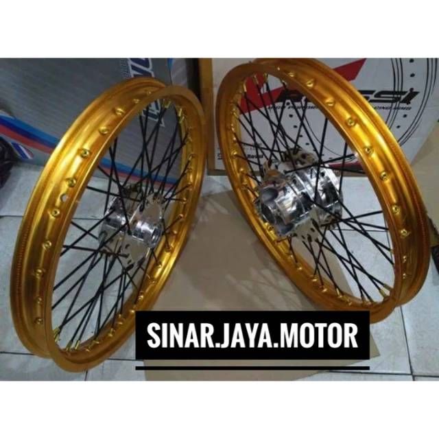 Velg paketan sepaket velg supra 125 set 140 140 17 depan belakang ukuran 140 140 17 pemasangan pnp