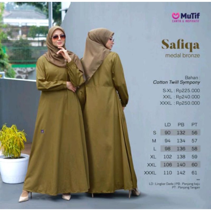 NEW ARRIVALS//GAMIS MUTIF SAFIQA MEDAL BRONZE