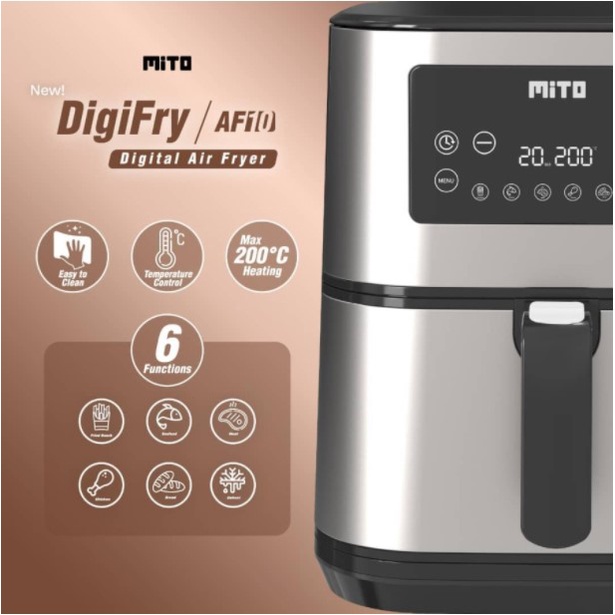 Digital Air Fryer Mito Mitochiba Grande AF10 6 Liter Digifry AF-10