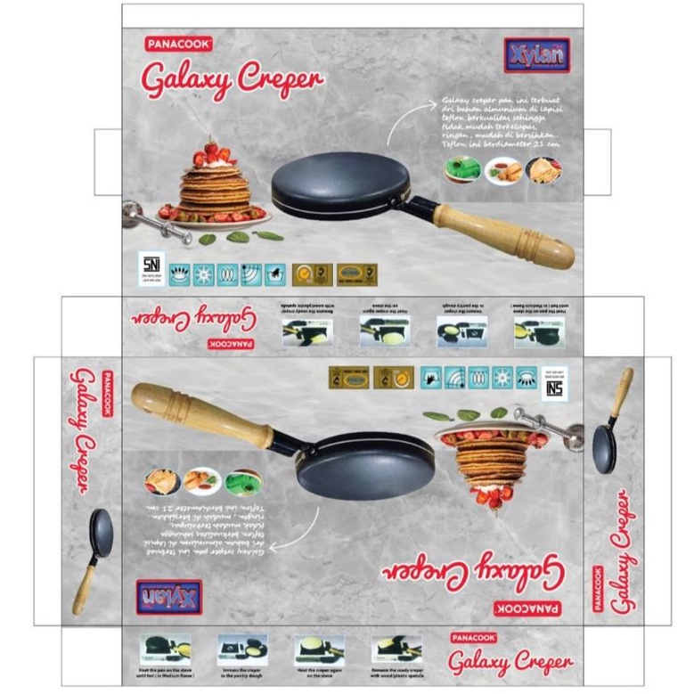 Galaxy Creper Maker 21cm (FREE-BUBBLE)