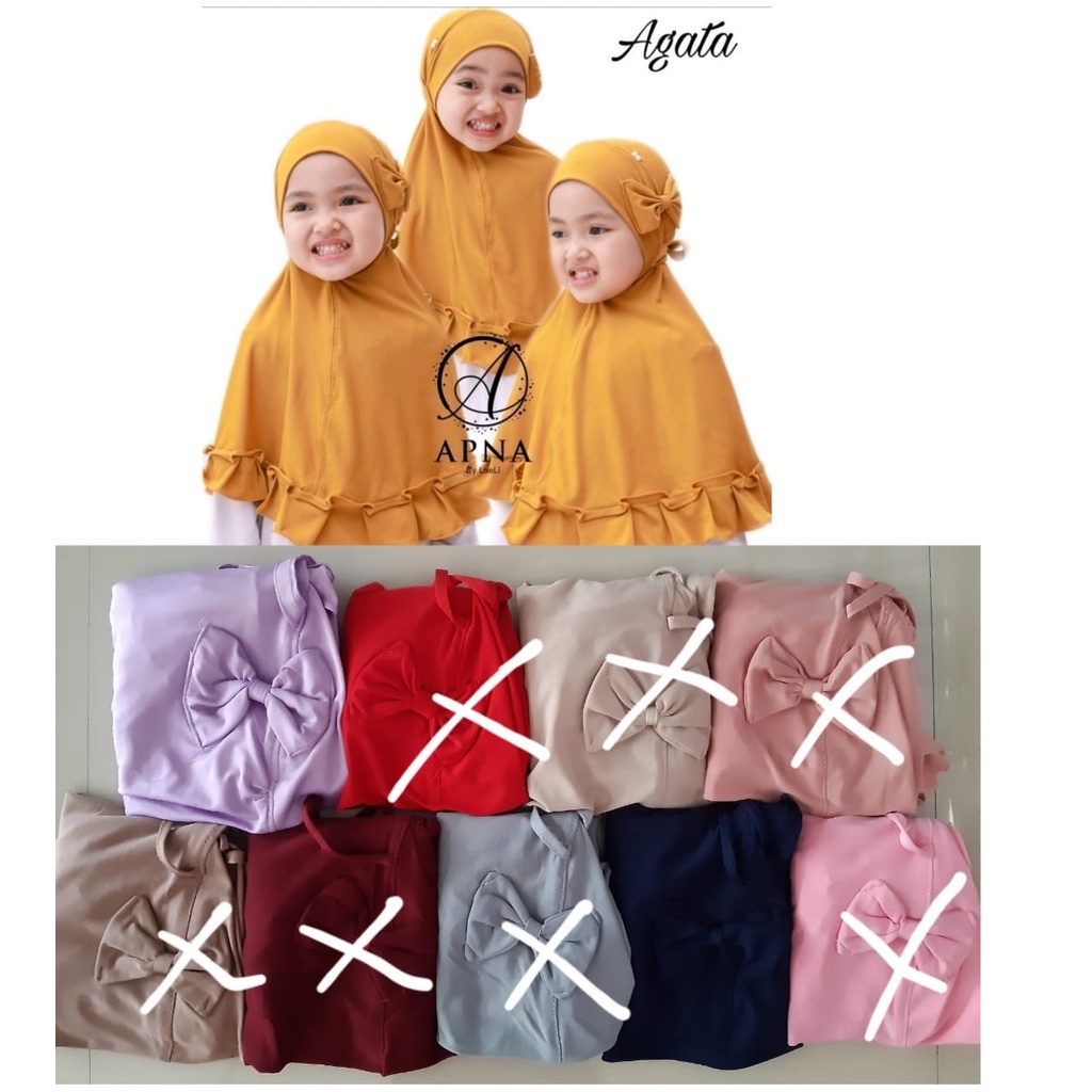 [ZBK] Jilbab Anak Agata Apna