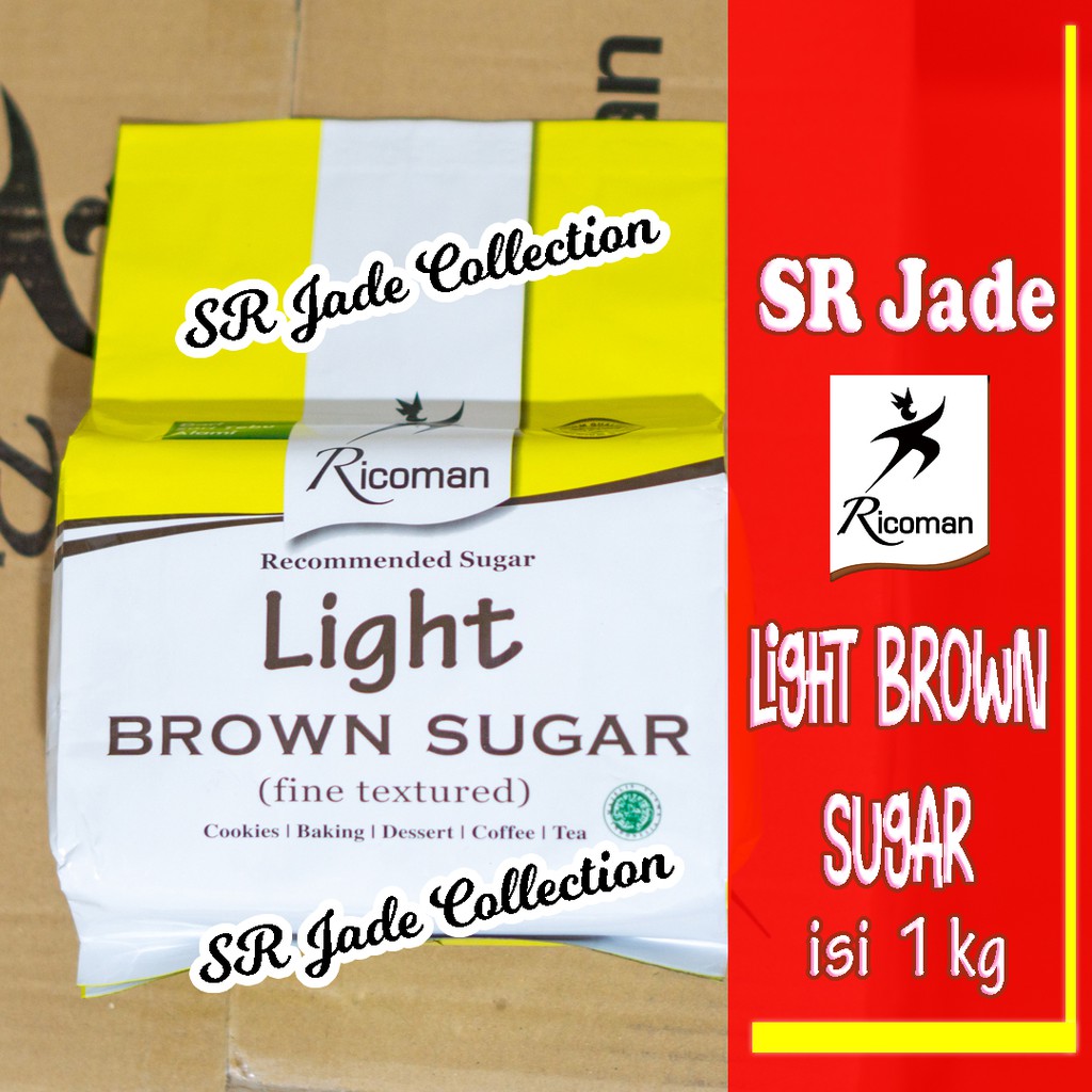 

Ricoman Light Brown Sugar 1Kg Gula