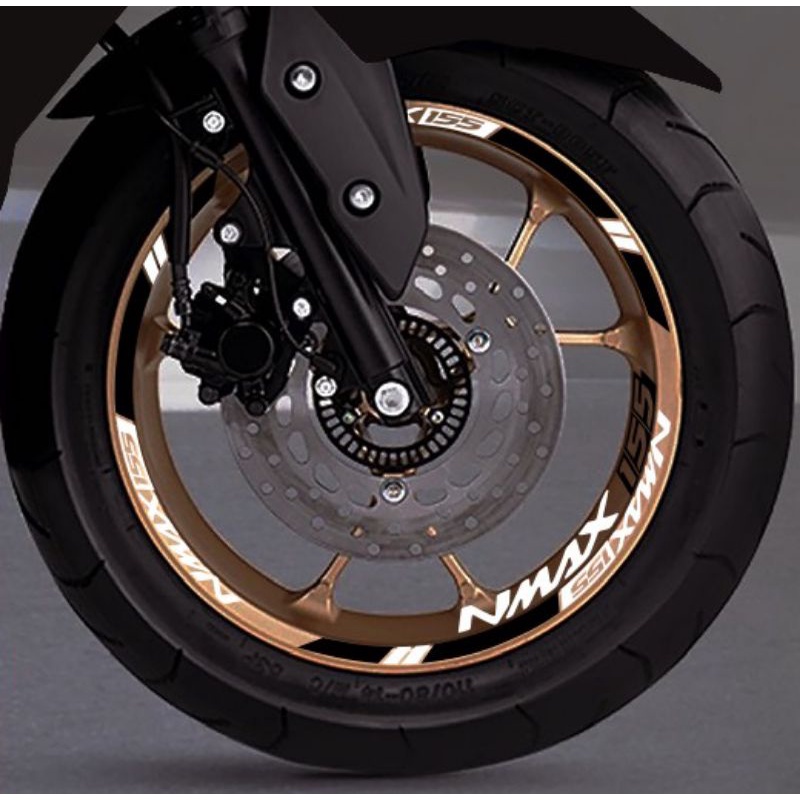 STIKER VELG NMAX HITAM PUTIH