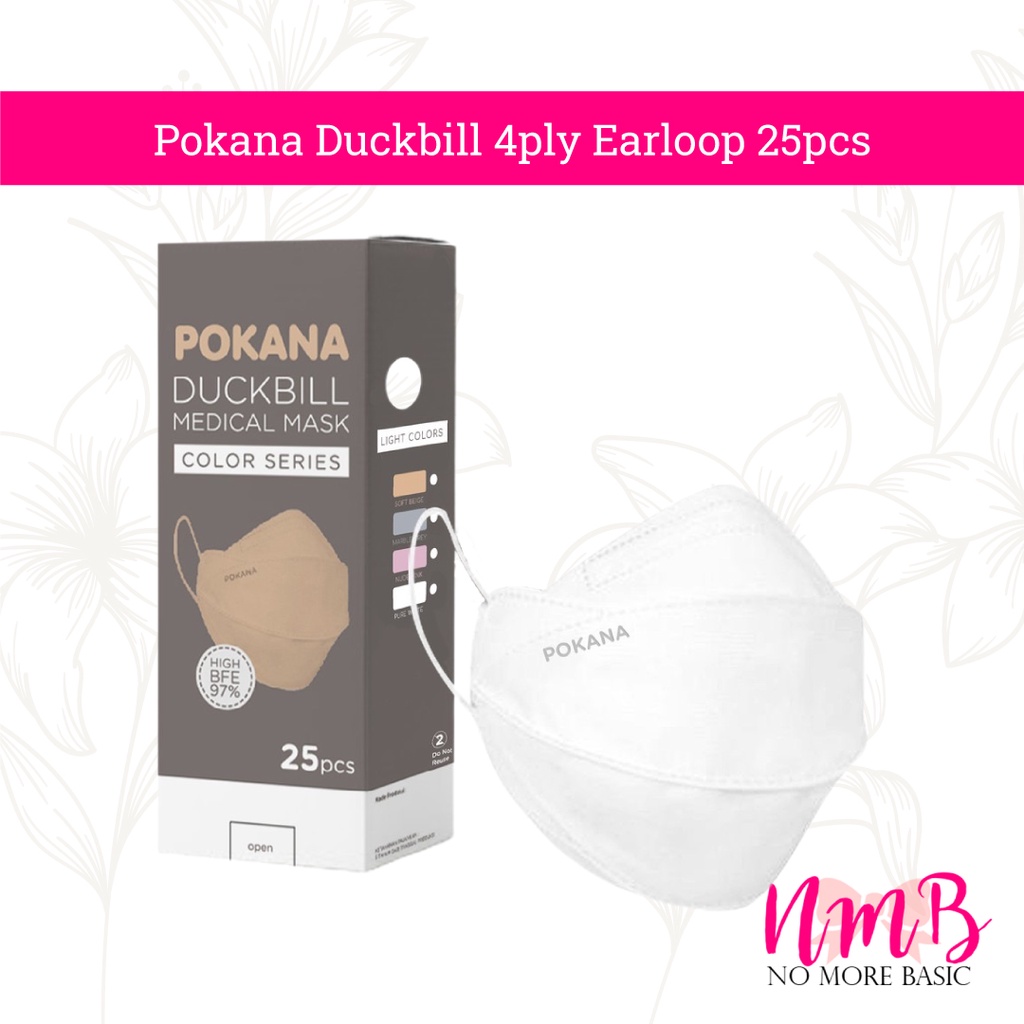 Pokana Masker Duckbill 4ply Earloop 25pcs
