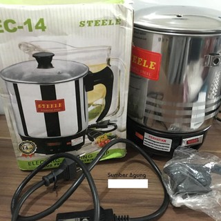 Electric Heating Cup EC14 Merk Steele Pemanas Air Lisrik Hotel | Shopee