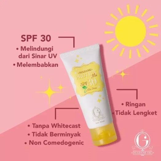 ❄️MATCHA❄️ [ MADAME GIE ] MADAME PROTECT ME SUNSCREEN SPF 30 / SUNBLOCK MADAME GIE