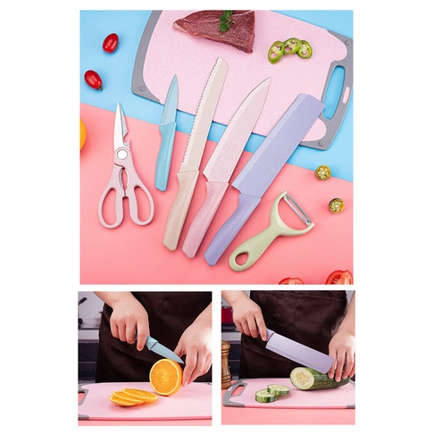 [JERAMI] PISAU SET GANDUM JERAMI 6IN1 / KITCHEN KNIFE