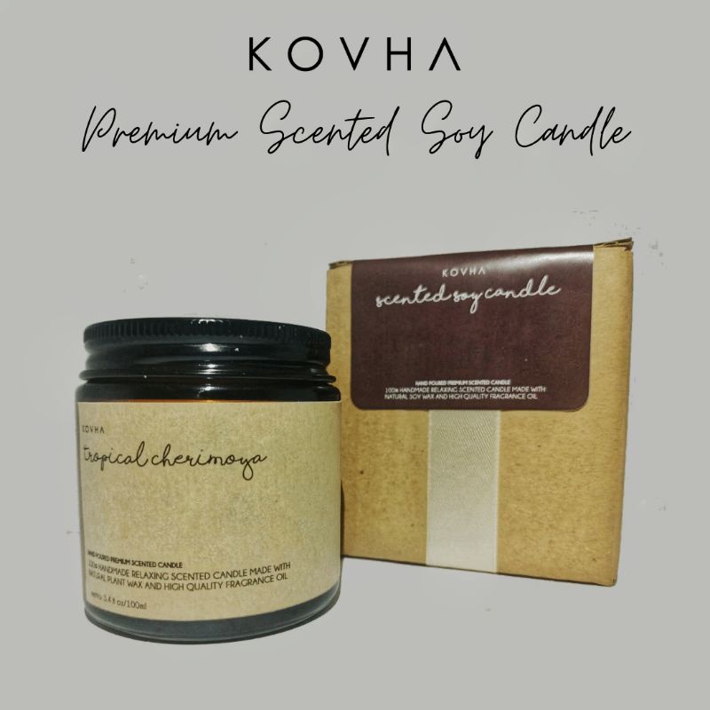 

Kovha Premium Soy Wax Scented Candle 100ml hampers lebaran natal kado ultah graduation