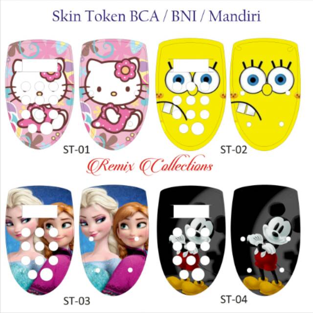 

Stiker Token BCA, Mandiri, BNI / Garskin