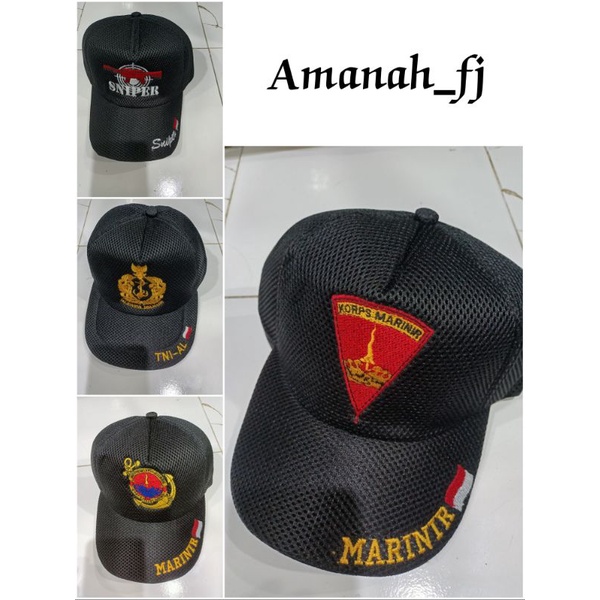 topi marinir dan tni-al