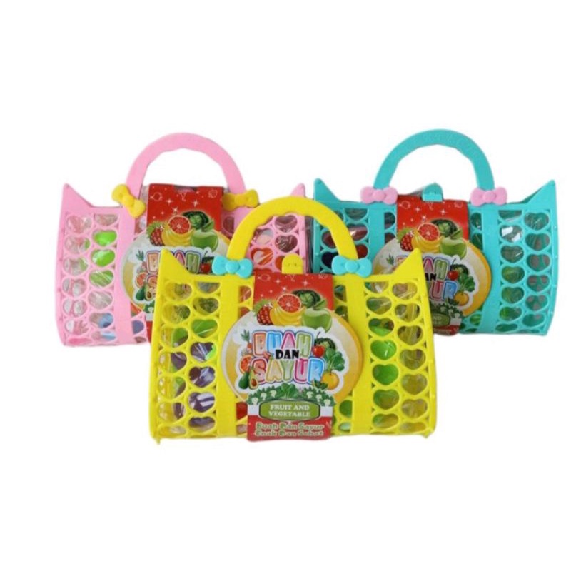 MAINAN BUAH BUAHAN POTONG TAS / MAINAN BUAH POTONG KERANJANG / MAINAN TAS BUAH POTONG MAINAN EDUKASI