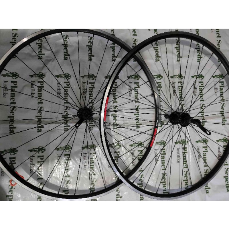 Wheelset Araya AR-719 AR719 Hub United Alloy QR Jari SS Hitam