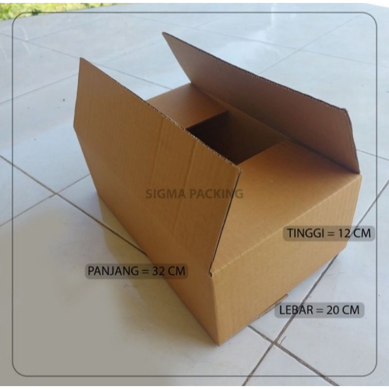 

Kardus Box Polos Karton Packing 32×20×12 cm
