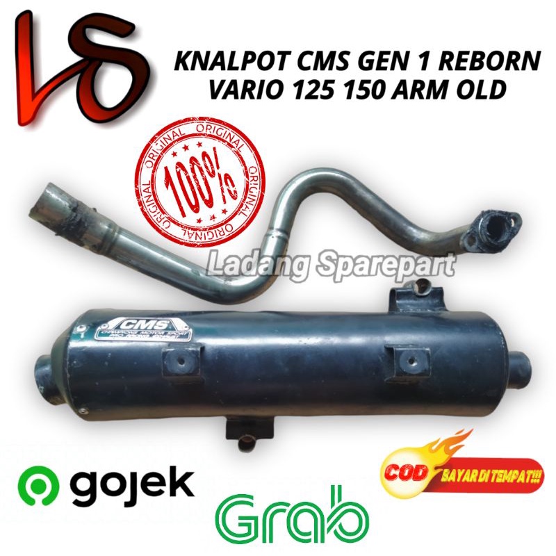 Knalpot CMS Gen 1 Reborn Vario 125 150 Arm Old Original CMS