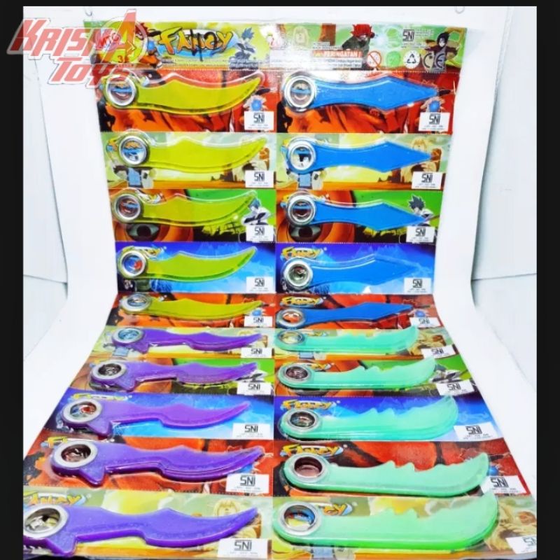 MAINAN ANAK SENJATA NARUTO SURIKEN/MAINAN SURIKEN isi 20 pcs/Lembar