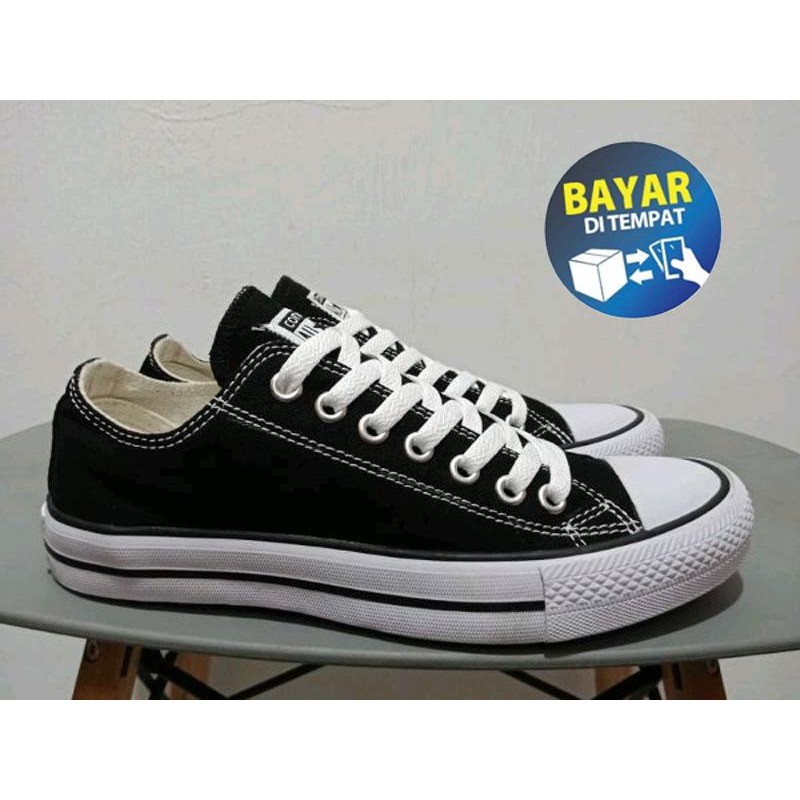 Sepatu Casual Convers Allstar Chuck_Taylor Classic Premium Low End Pendek Sneakers Cowok Cewek