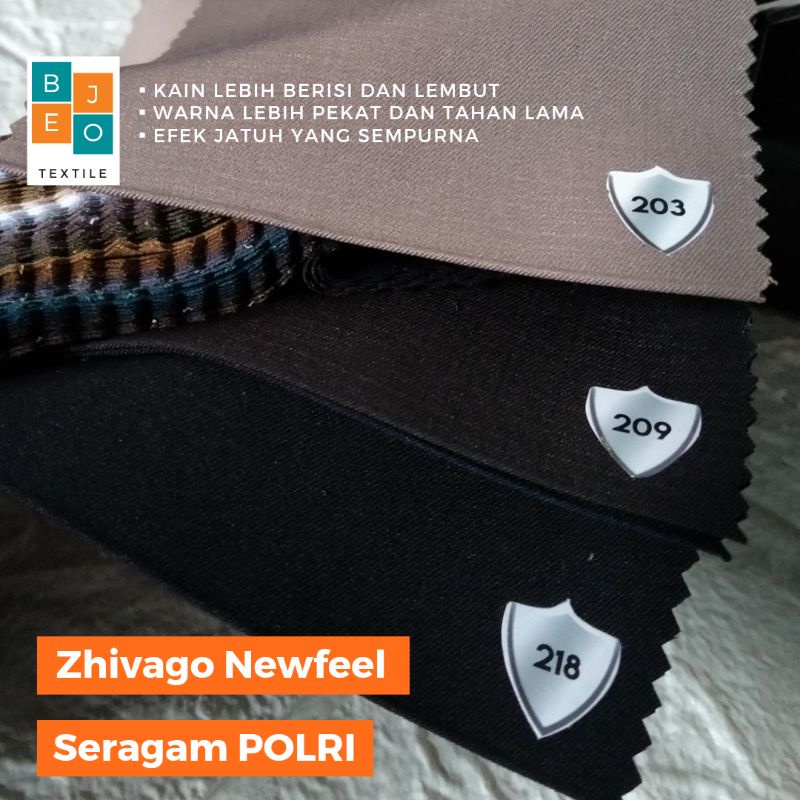kain seragam polri Zhivago newfeel maxistyle