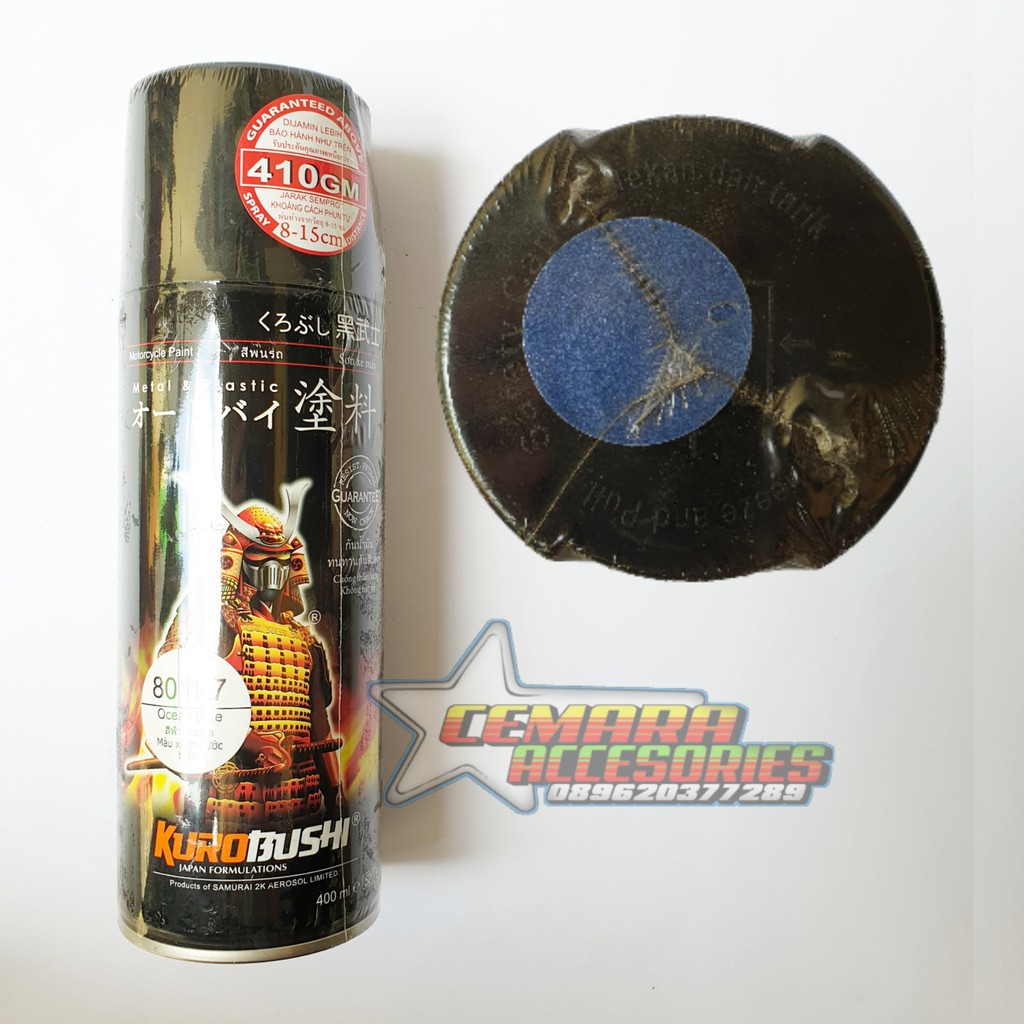 

Pilox Samurai Paint Ocean Blue 1147 (Biru Laut Metalik) 400 ml - Cat Semprot