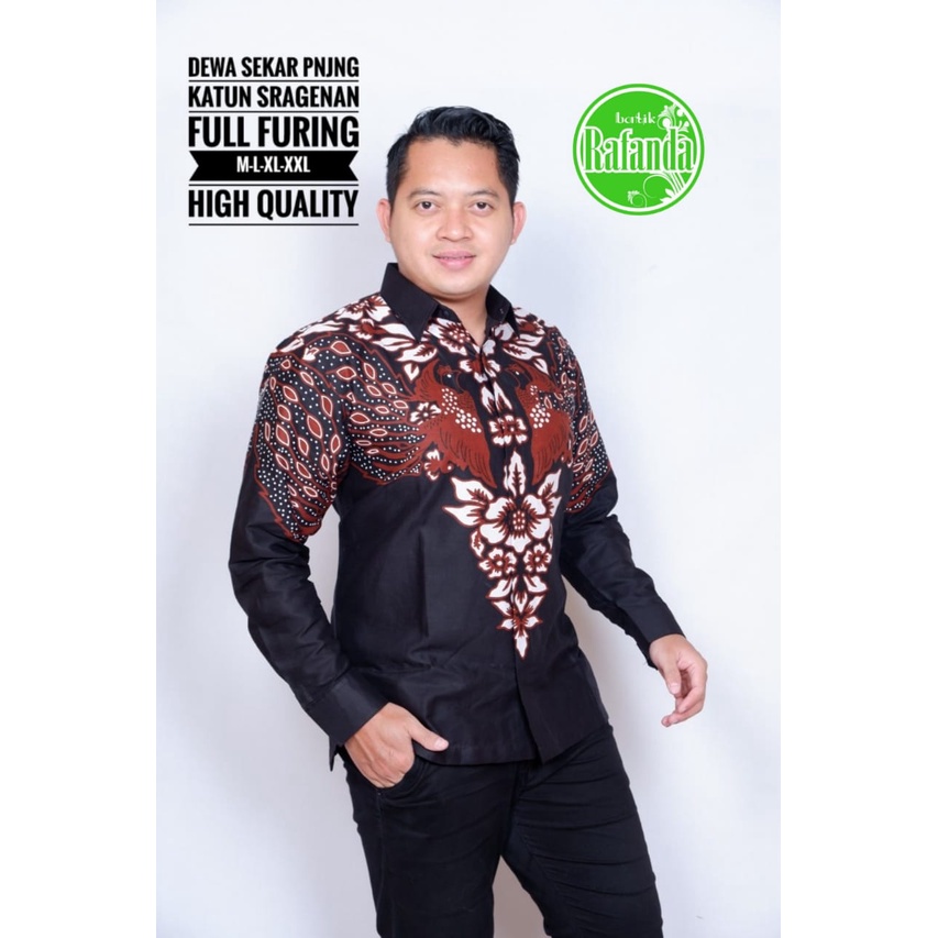 DEWA SEKAR RAFANDA BATIKSOLOAMANAH KEMEJA BAJU BATIK PRIA SOLO LENGAN PANJANG PENDEK LAPIS FURING ATASAN BATIK PREMIUM MODERN KATUN HALUS KLABANG NAGA PEKSI BINTANG PETA UNGU KOPI MOCCA UWER MERAH GURDO  ERLANGGA SEKTI 2 KARISMA WARNA PARANG MERAK KLABANG