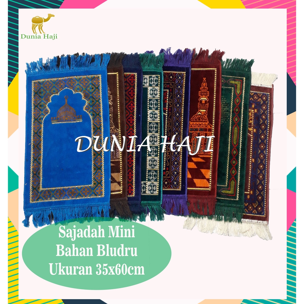 4.4 RAMADHAN SALE Sajadah Muka Bludru Alydrus KECIL  35*60cm Tebal Turki Sajadah Mini Sujud Kepala Turky