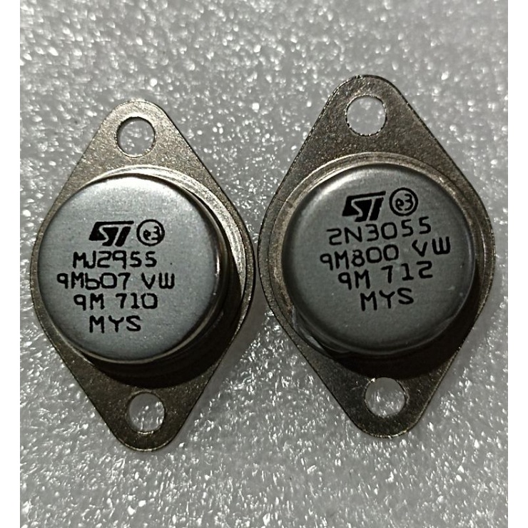 1SET TRANSISTOR JENGKOL 2N3055 MJ2955 JENGKOLAN 2955 3055 ST MALAYSIA