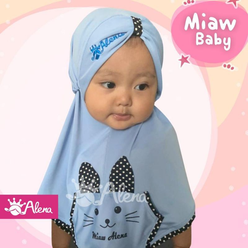 Jilbab alena anak bayi miaw