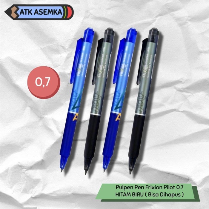 

Pulpen Pen Frixion Pilot 0.7 HITAM BIRU ( Bisa Dihapus ) - Biru