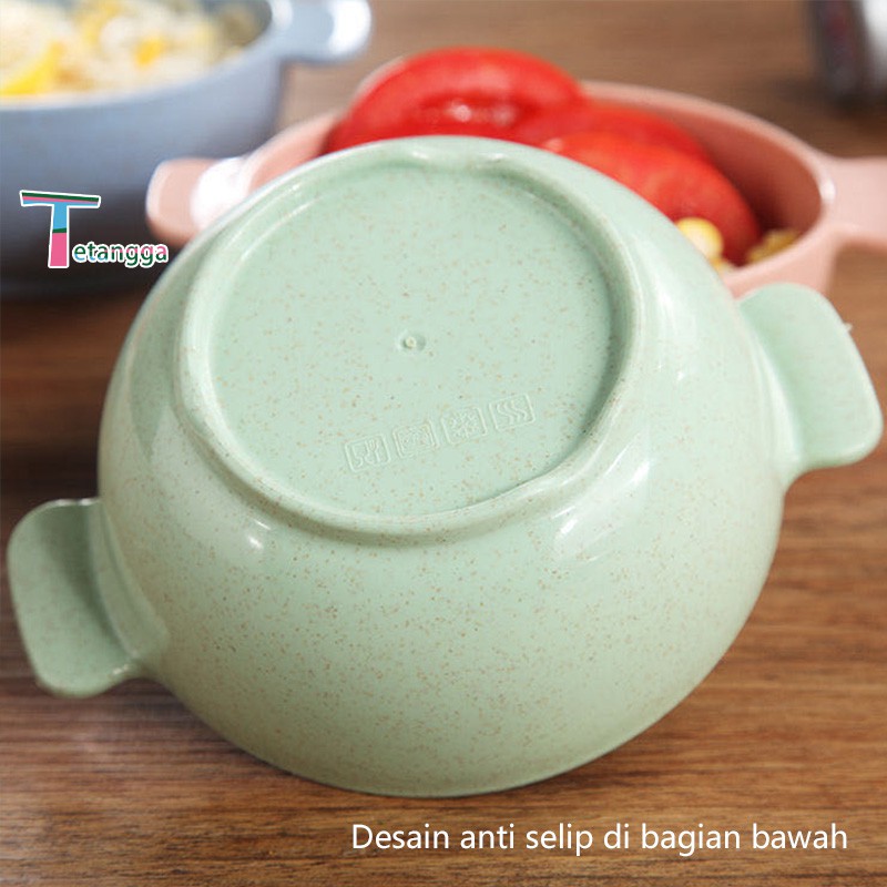 Set Mangkuk Tempat Makan Anak - Wheat Straw Character Bowl for Toddler Mangkuk Binaural VS-13