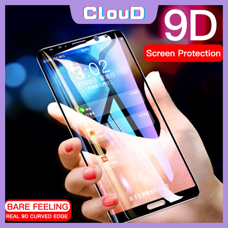 Pelindung Layar Tempered Glass 9D Untuk Infinix S5 Hot 9 10 8 Play 10t 10s 10Lite Smart 3 Plus 4 5 6 Note 8 10 Pro 7Lite