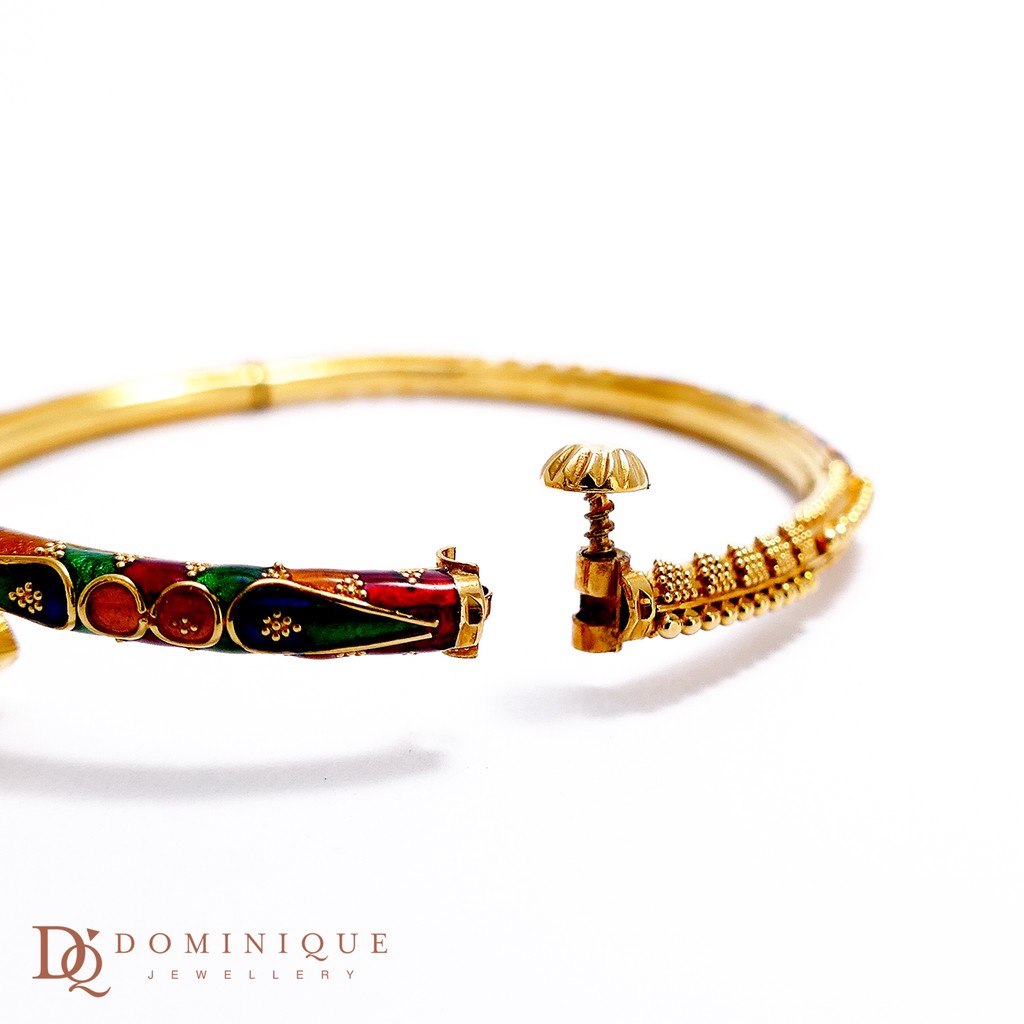 

Dominique Jewellery-Gelang Dubai Standar Internasional 91,6% DQG 0967
