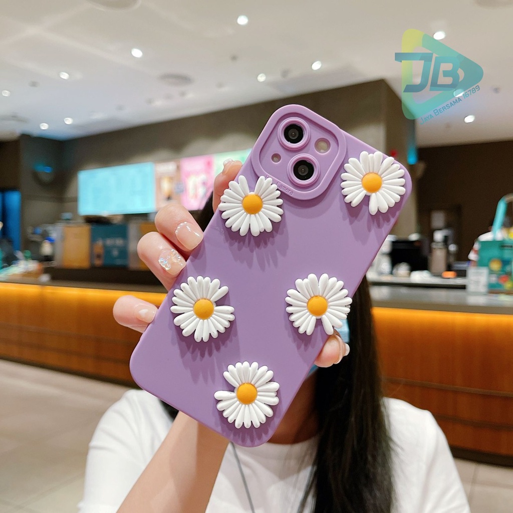 SOFTCASE PROCAMERA BUNGA DAISY 3D OPPO VIVO SAMSUNG REALME XIAOMI IPHONE INFINIX ALL TYPE JB5814