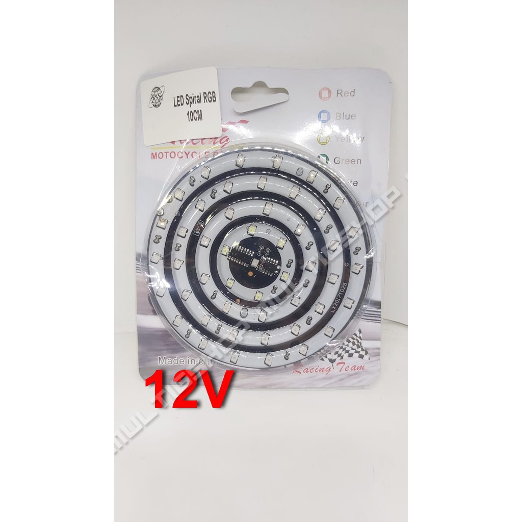 LED Spiral RGB 12V Diameter 10 Cm