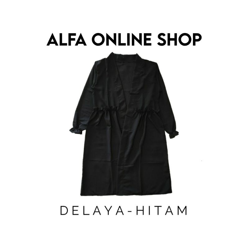 Delaya Basic Casual Cardigan Outer Wanita Murah