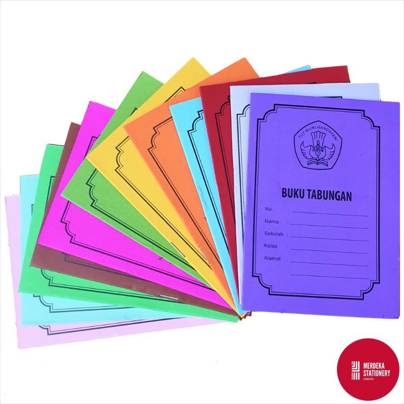 BUKU TABUNGAN/BUKU KEUANGAN TABUNGAN SEKOLAH GAMBAR PANCASILA 12 LEMBAR