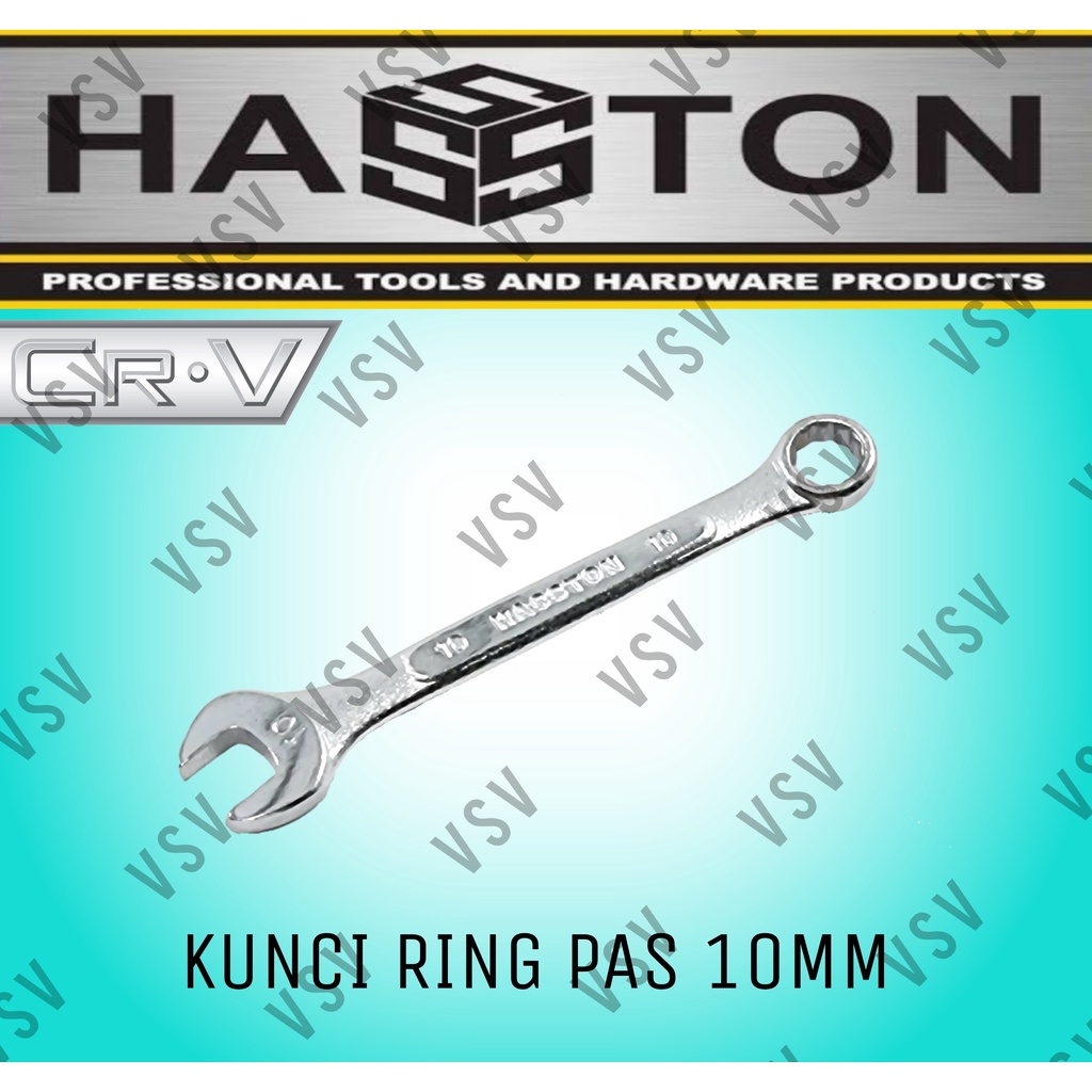 HASSTON Kunci Ring Pas 10mm Combination Wrench 10mm Ringpas 10mm Spanner