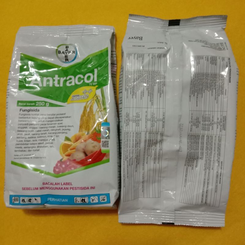 fungisida Antracol 70WP Kemasan Pabrik/repack 250 Gram