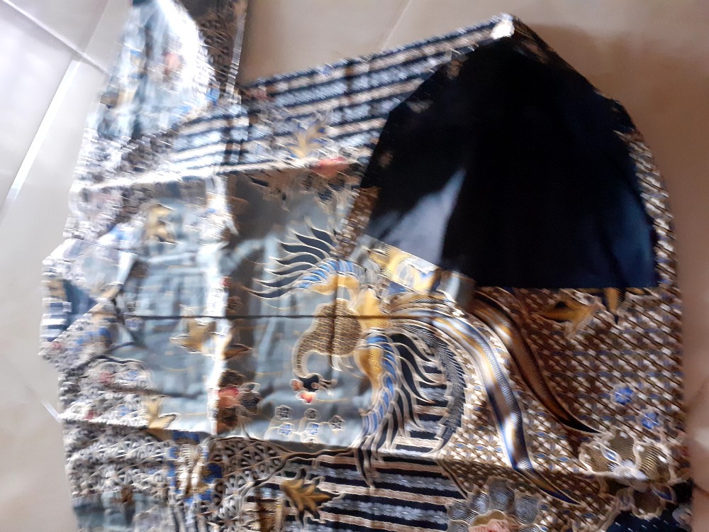 Batik Pria Lengan Panjang Modern Kemeja Batik Pria Lengan Panjang