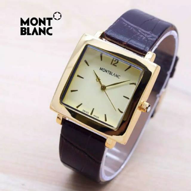 JAM TANGAN WANITA MONTBLANC CLASSIC SEGI KULIT MURAH