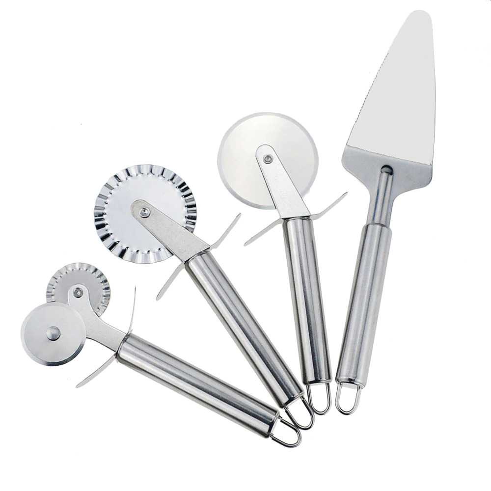 Pisau Pemotong Pizza Cutter / Pizza Slicer Roller Stainless Steel Gerigi